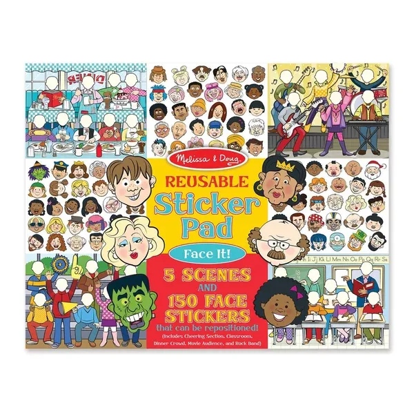 Melissa And Doug Face It! Reusable Sticker Pad