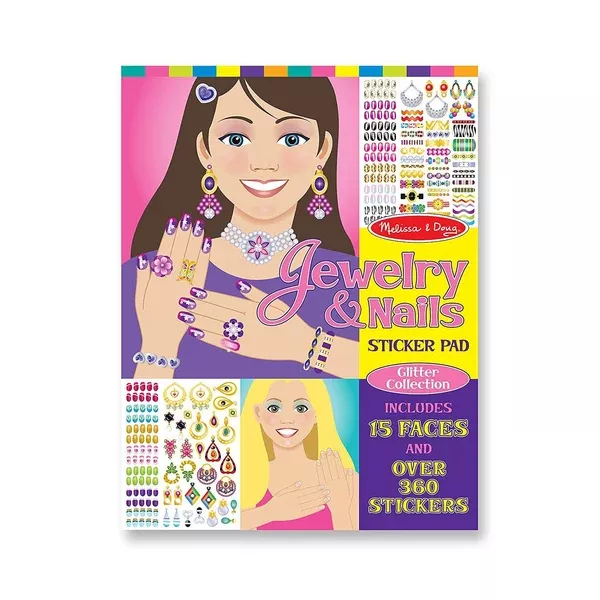 Melissa And Doug Jewelry And Nails Sticker Pad