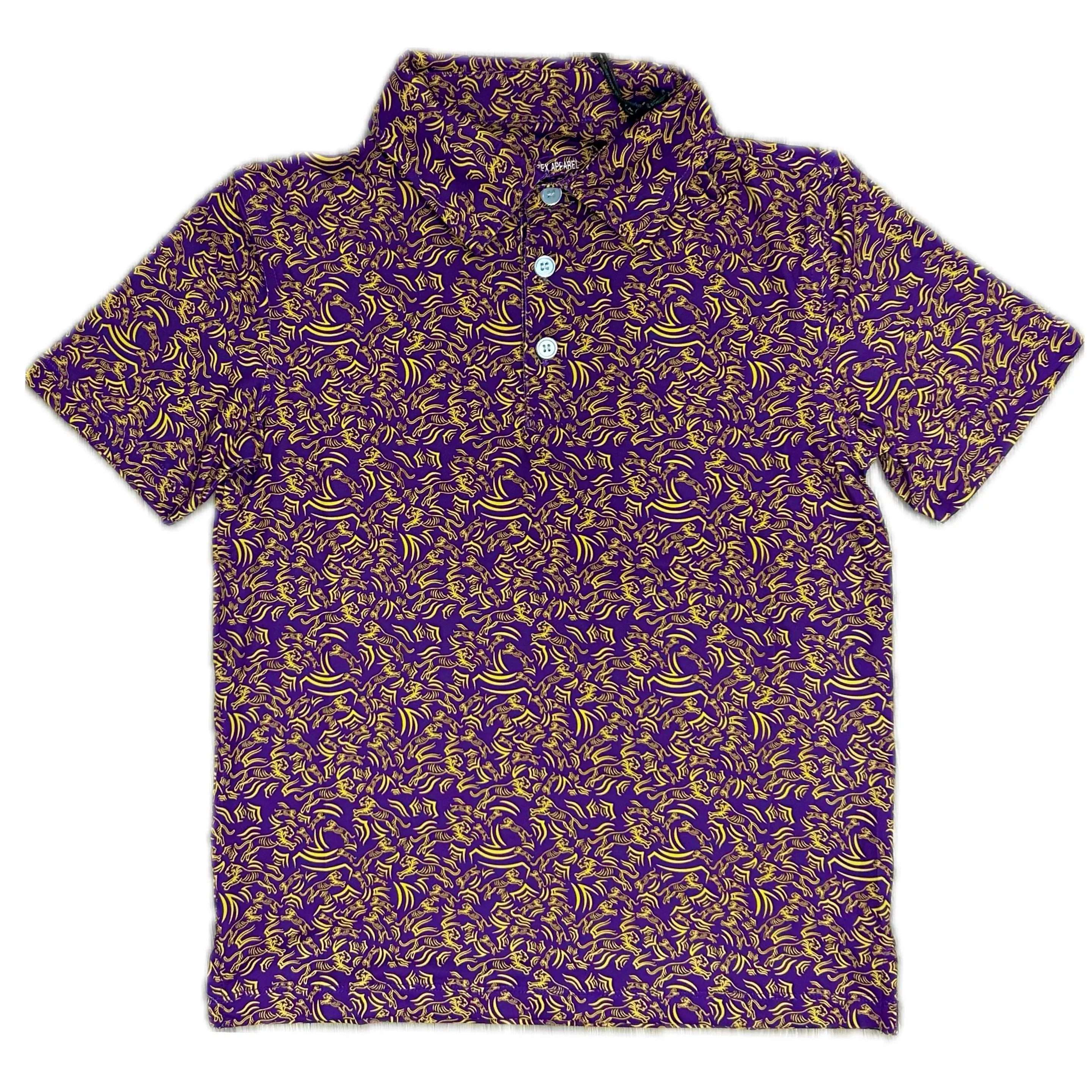 Meripex Tiger Polo Purple/Gold