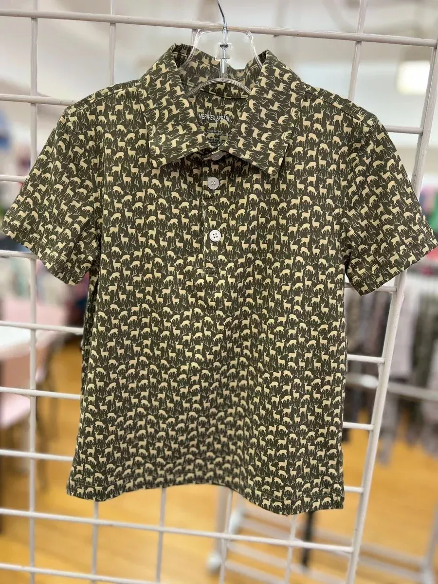 Meripex Trophy Buck Print Polo
