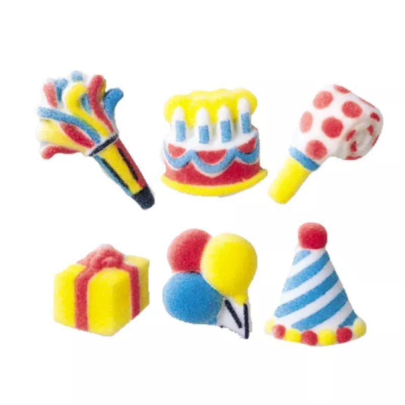 Mini Birthday Dec-Ons Pressed Sugars