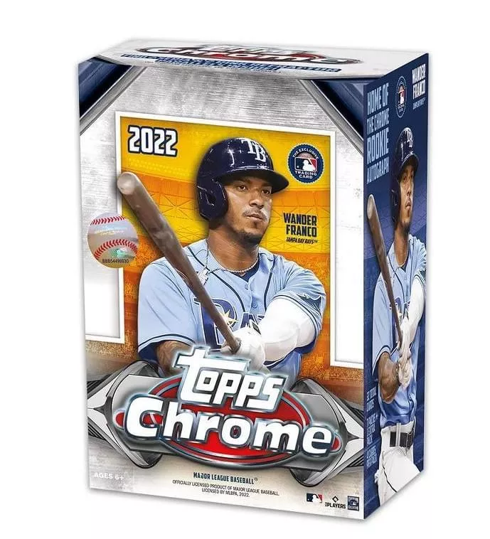 MLB 2022 Topps Chrome Baseball Value Box | 8 Packs