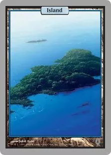 MtG Unhinged Basic Land Island Random Artwork
