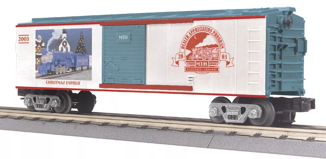 MTH 20-80005E O Gauge Boxcar DAP (Dealer Appreciation Car) Christmas 2003