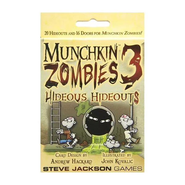 Munchkin Zombies 3 Hideous Hideouts Expansion Card Game