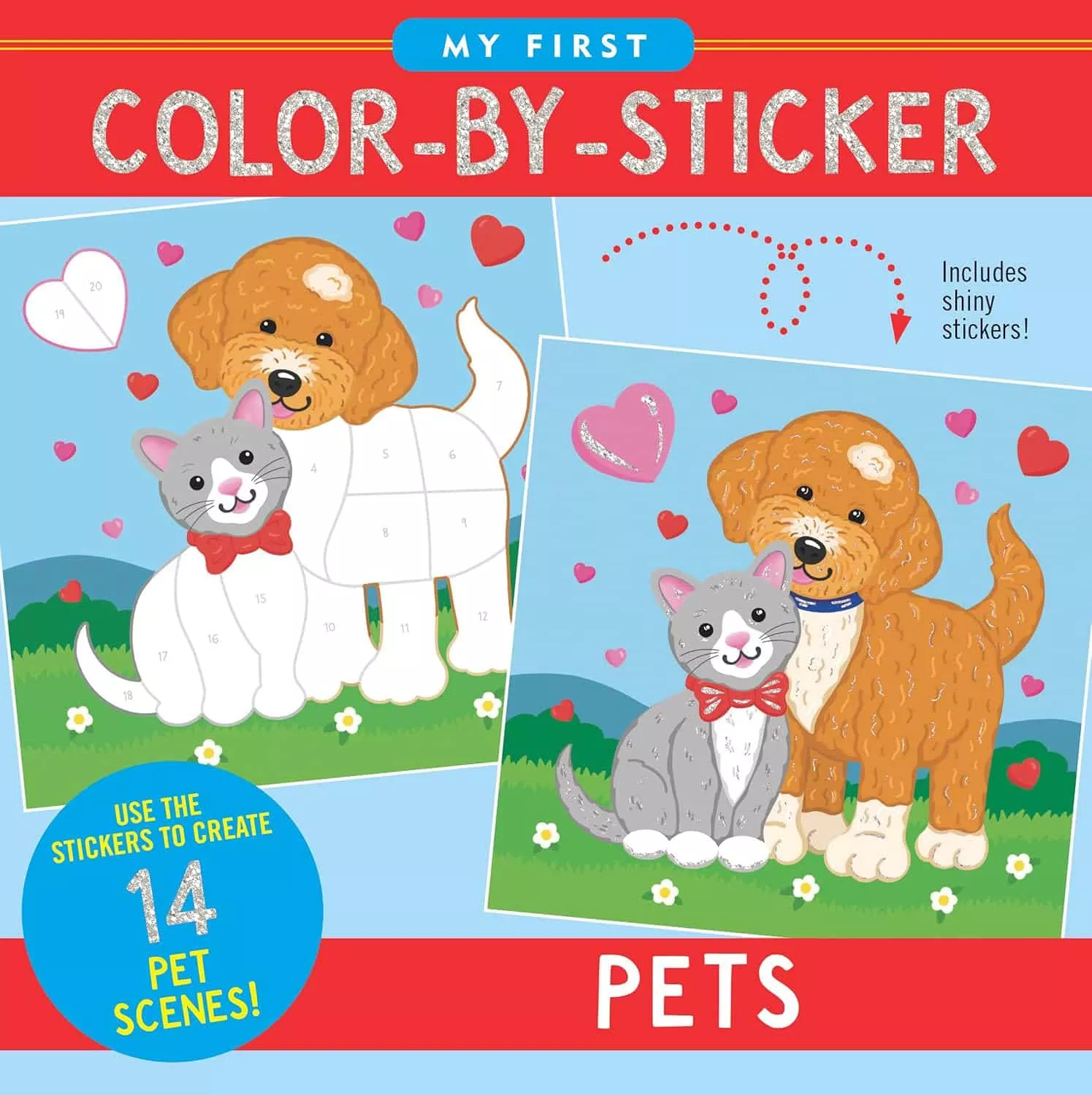 My First Color-by-Sticker Book- Pets
