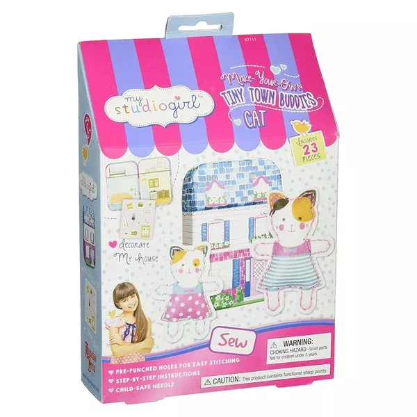 My Studio Girl Tiny Town Buddies Cat Sew Set