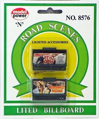 N Scale Lighted Billboards (2)