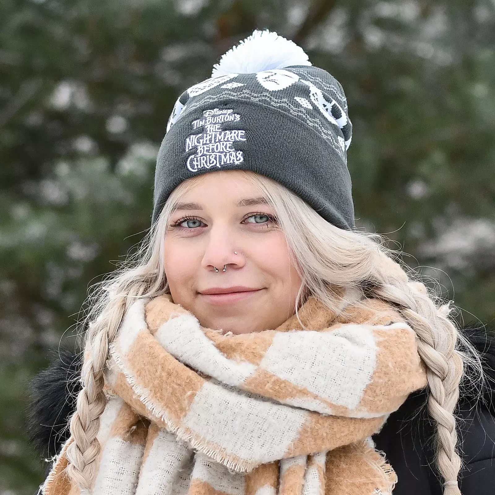 Nightmare Before Christmas - Jack Skellington Hat with Pompon