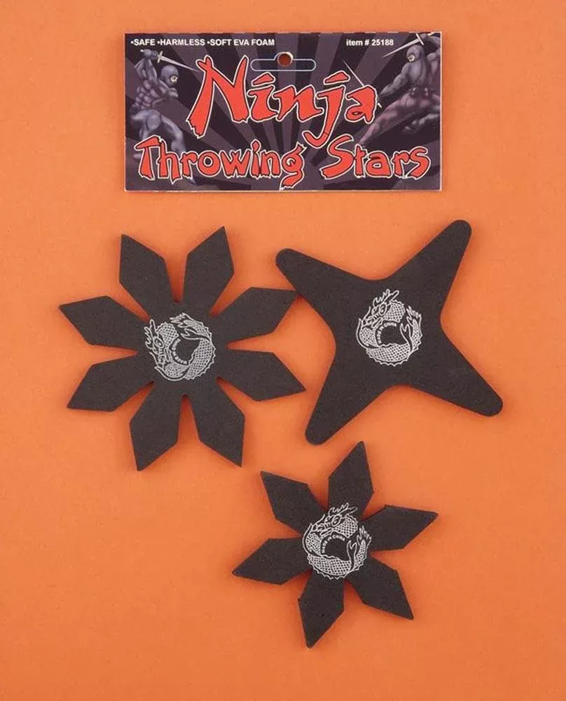 Ninja Set Of 3 Costume Stars