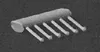 Nut-Bolt-Washer Castings (Plastic) pkg(24) -- Scale 3/4" Nut w/2" Washer