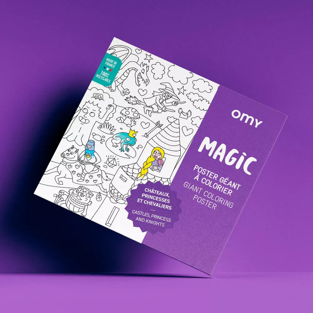 Omy Giant Coloring Poster- Magic
