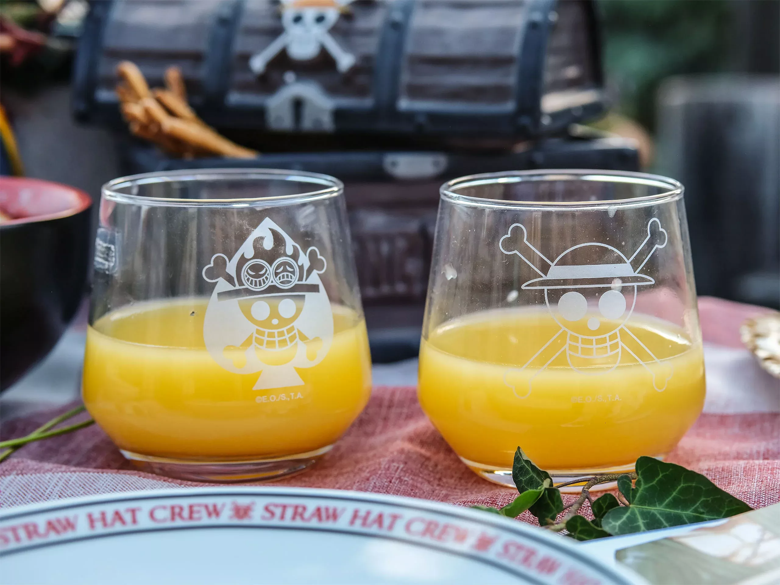 One Piece - Luffy & Ace Glass Set