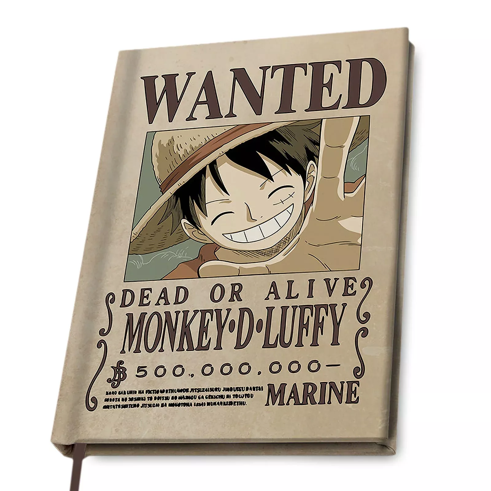 One Piece - Wanted Luffy A5 Notebook