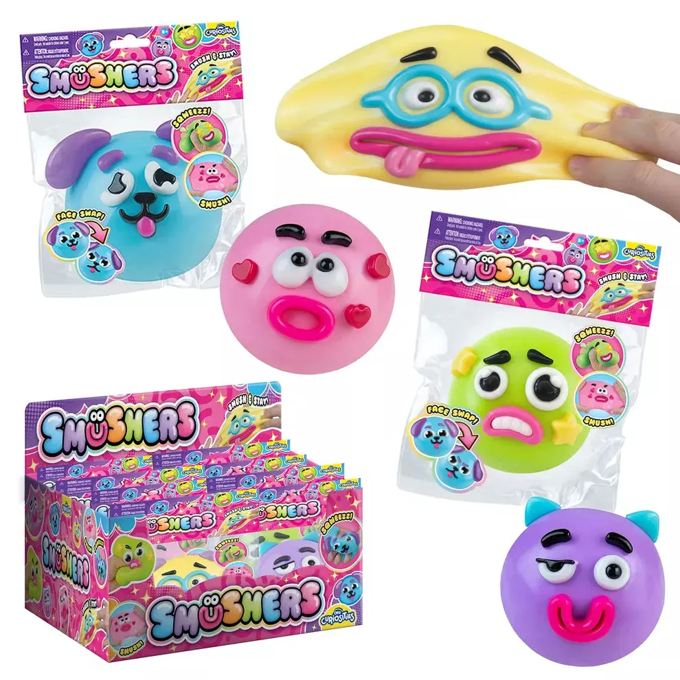 ORB Smushers Sensory Toy Squishies w/ Interchangeable Faces