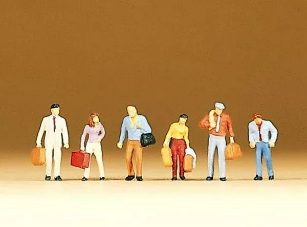 Preiser 79018 N Scale Passengers -- Walking pkg(6)