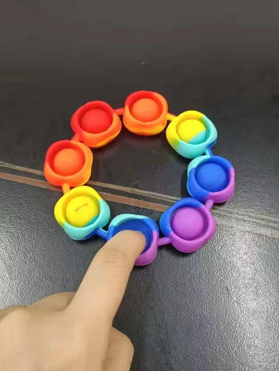 Press It Pop It Rainbow Bracelet Bangle