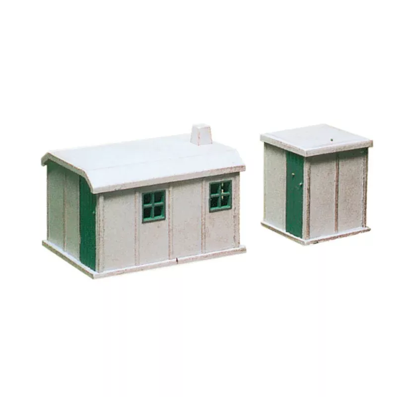 Ratio N Gauge 238 2 Concrete Huts