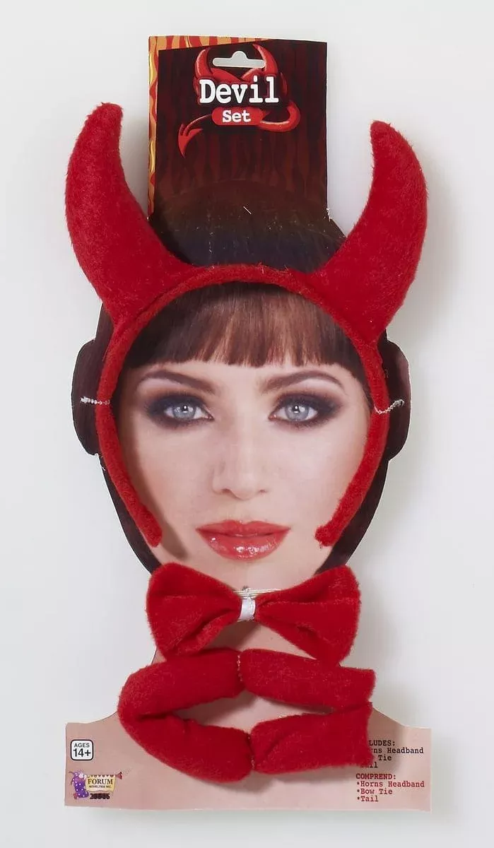 Red Devil Costume Accessory Kit Adult