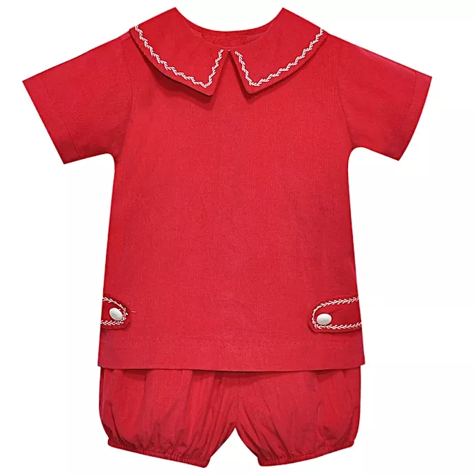 Red Madison Short Set