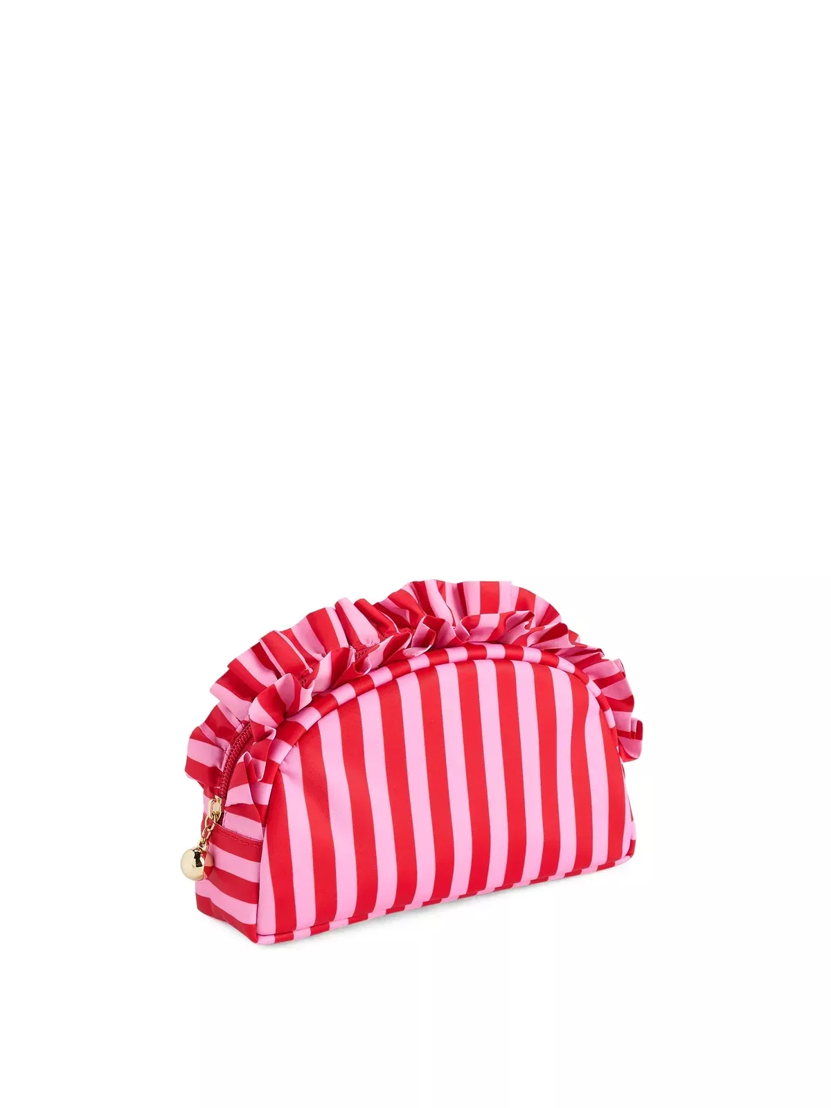 Ruffle Small Zip Pouch