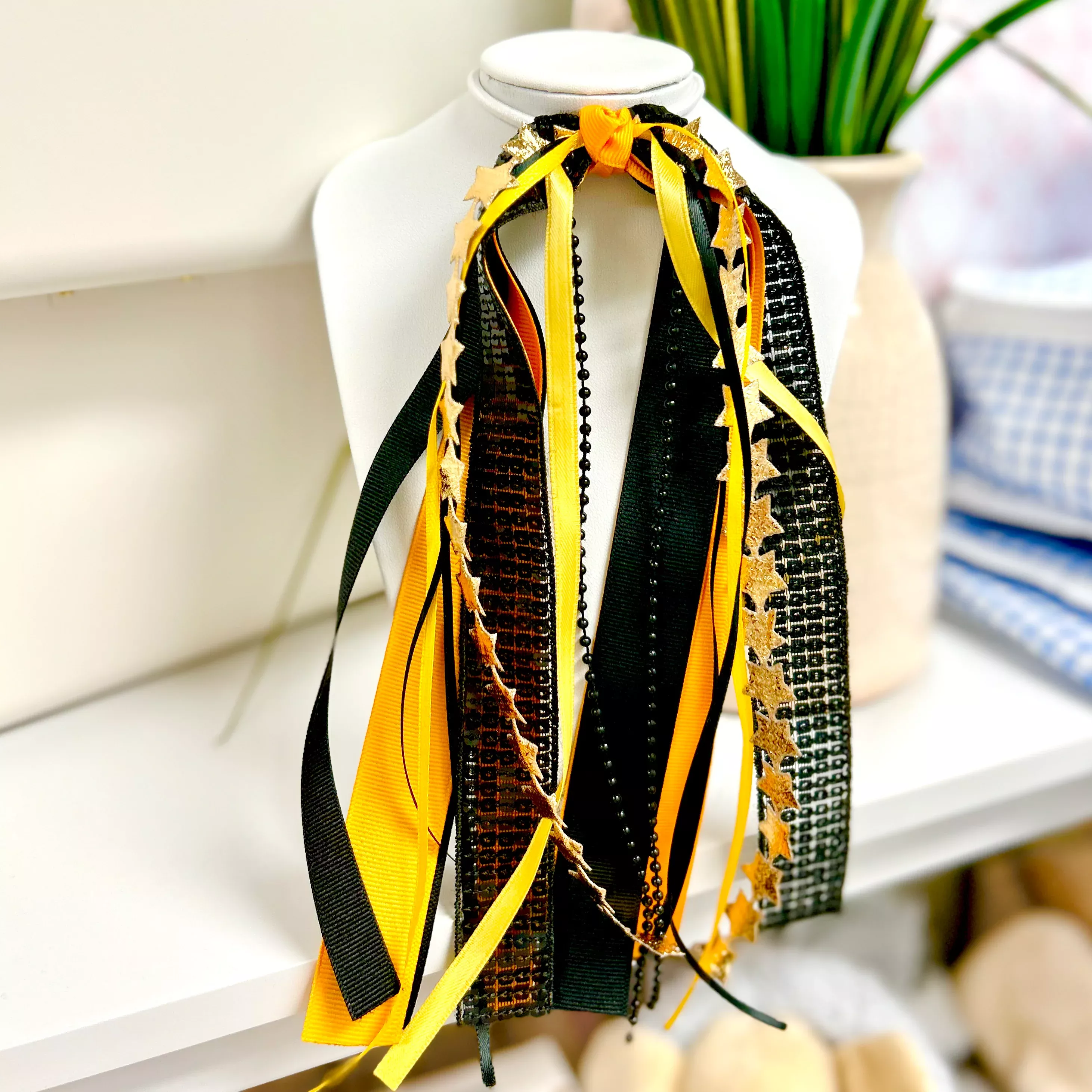 School Ribbon Strip Pony Tail Streamer
