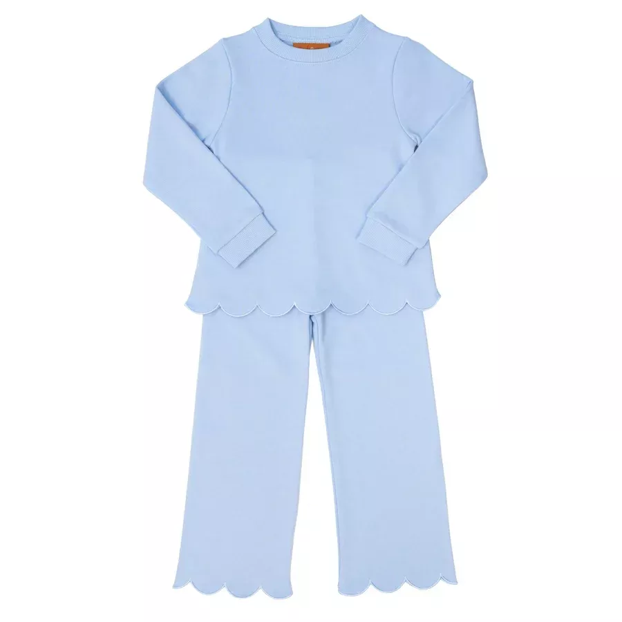 Scottie Scalloped Set - Blue