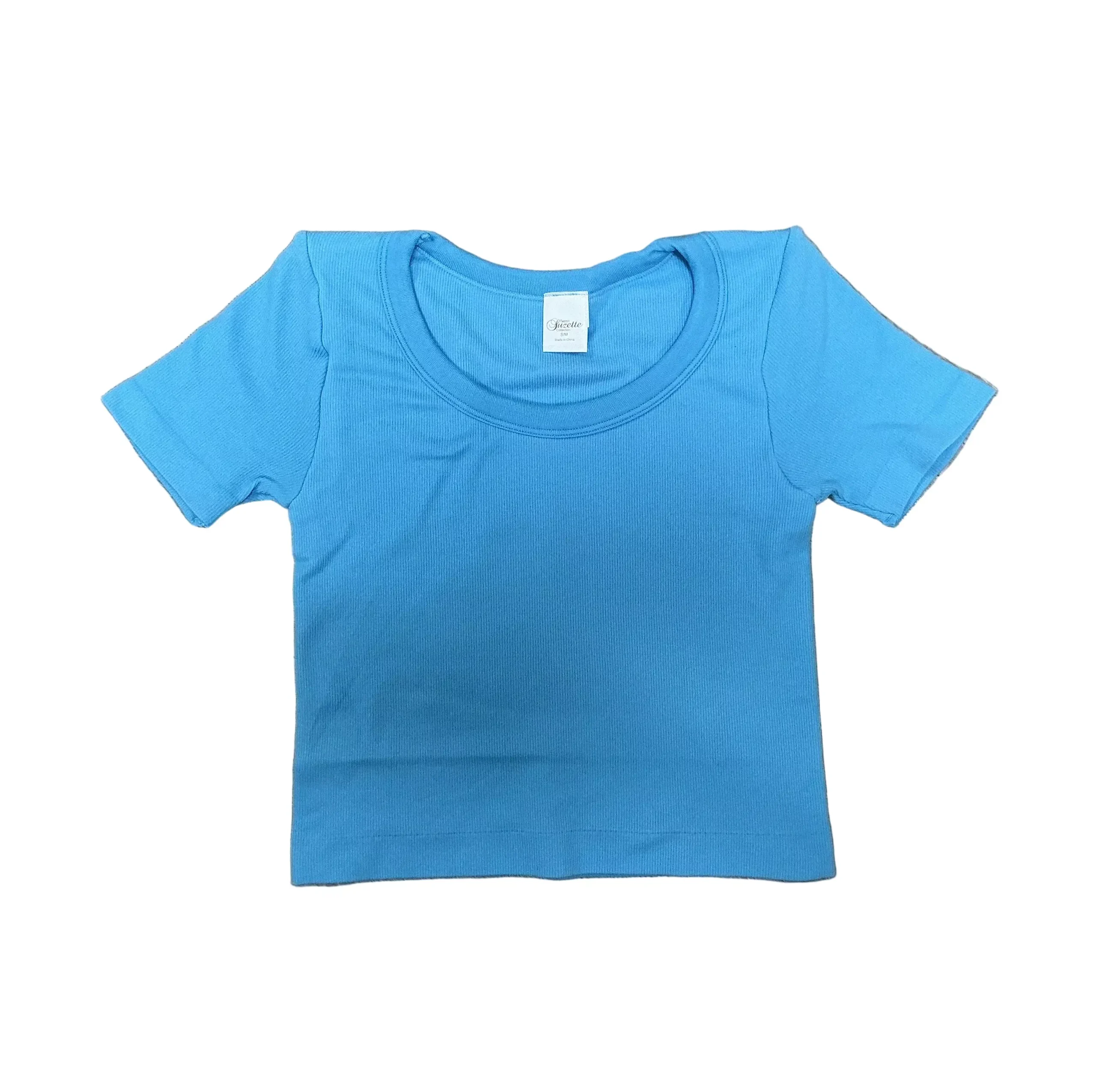 Seamless S/S Double Lined Top - Blue