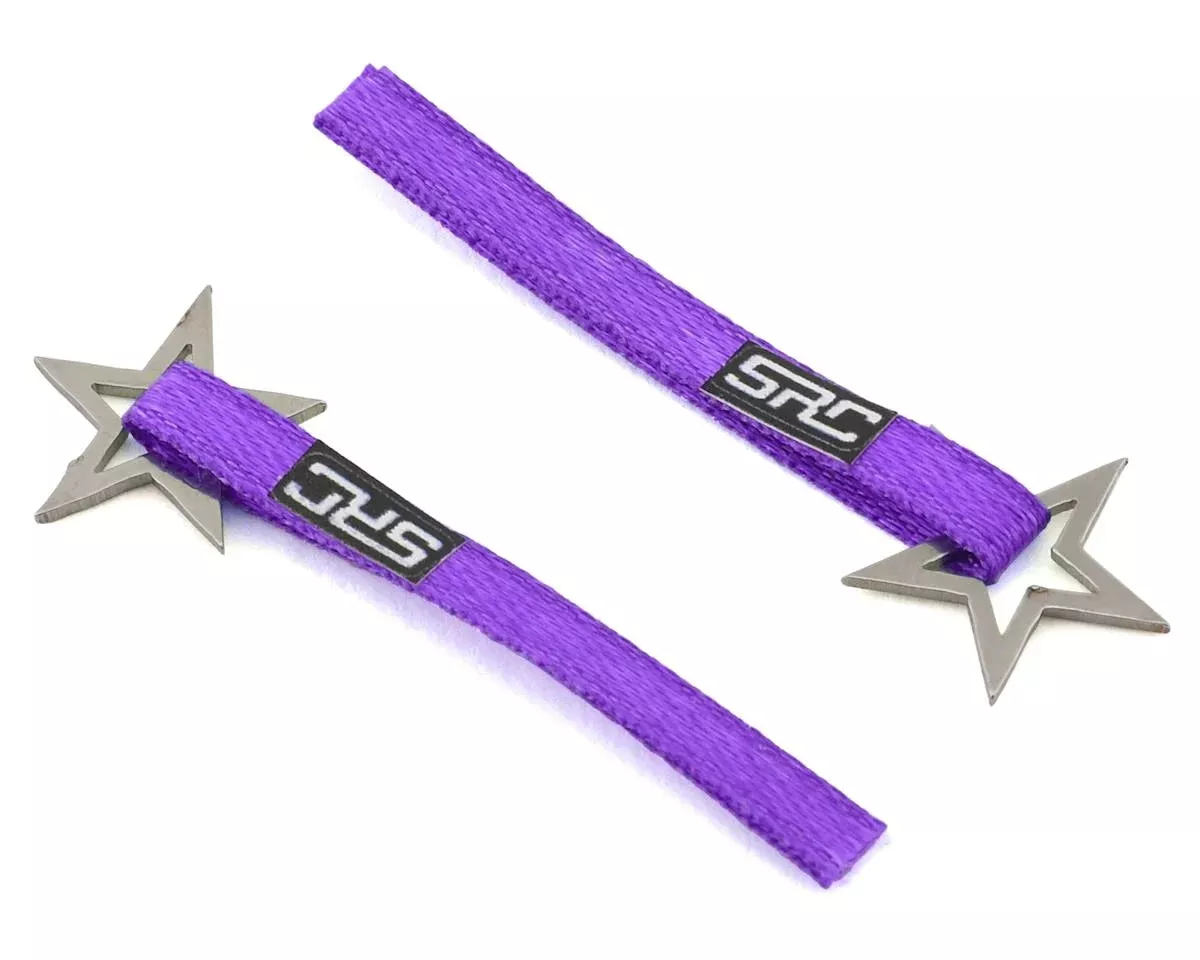 Sideways RC Scale Drift Nylon Tow Strap w/Star Hook (Purple) (2)