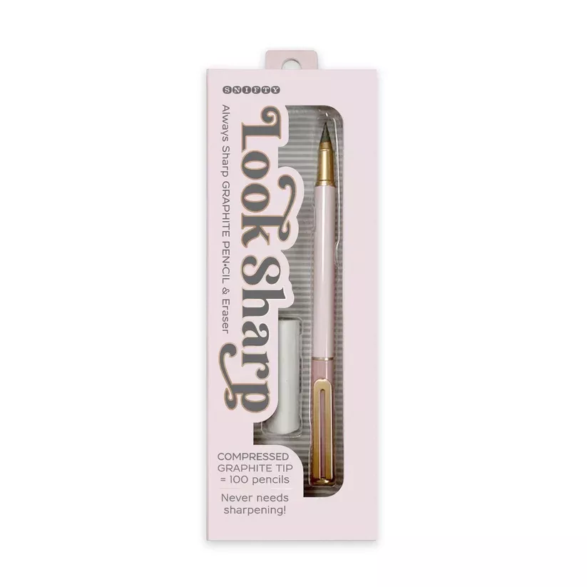 Snifty Look Sharp Pencil and Eraser Set - Blush