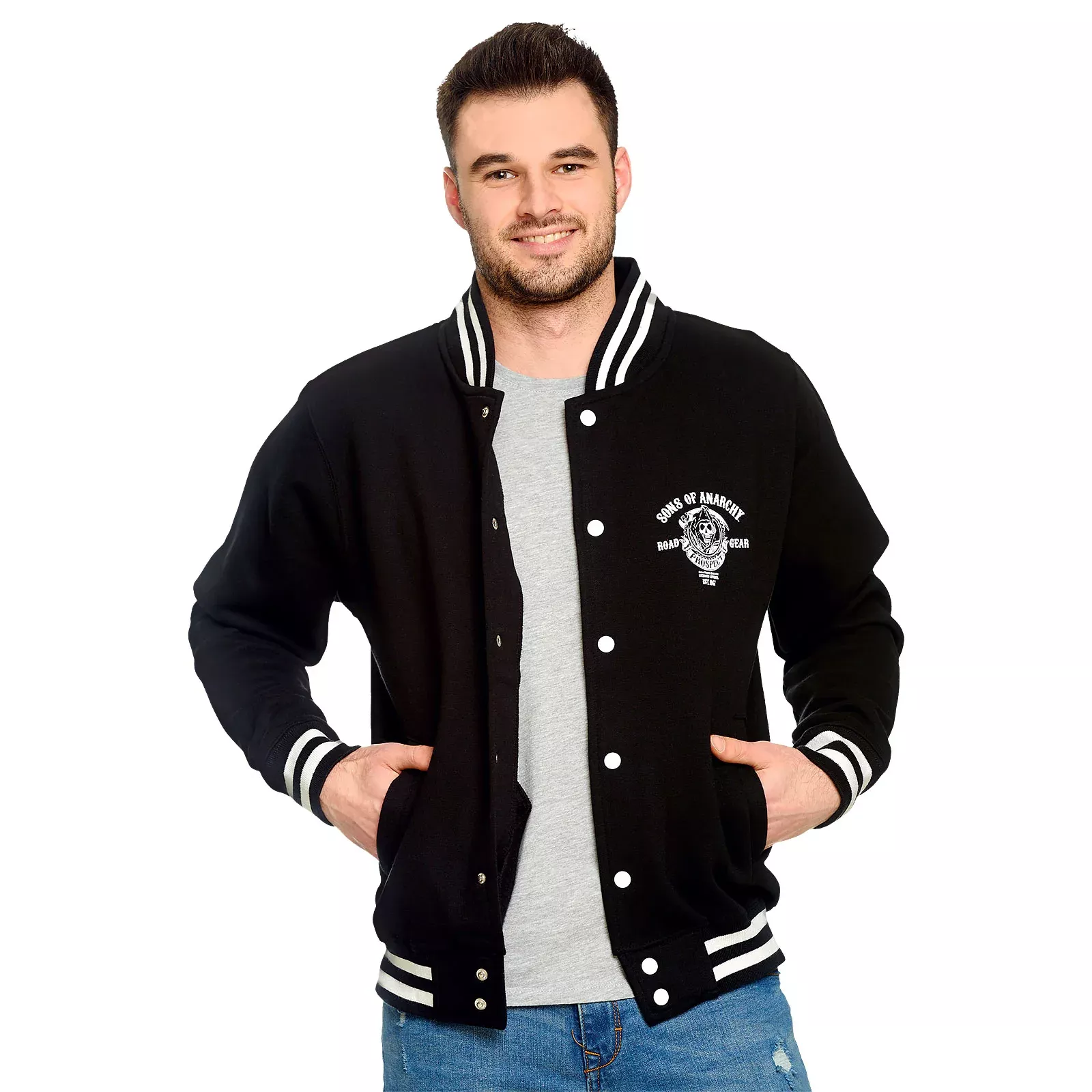 Sons of Anarchy - Reaper & Prospect College Jacket black-white