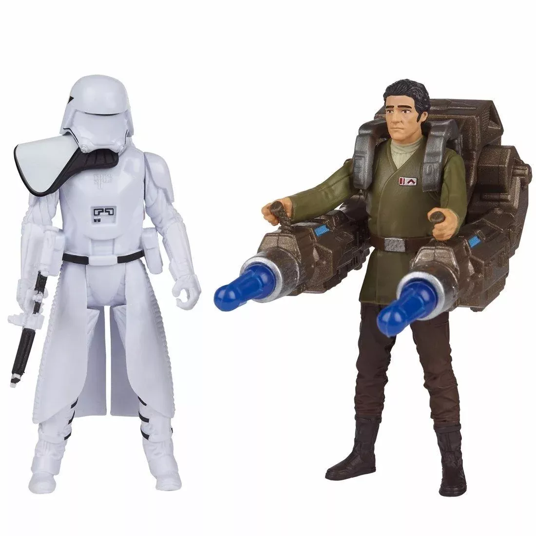 Star Wars Basic Figure 2 Pack First Order Snowtrooper & Poe Dameron Takara Tomy