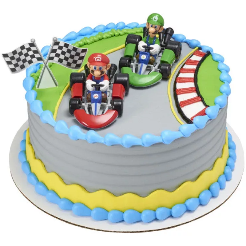Super Mario Mario Kart Cake Topper Set