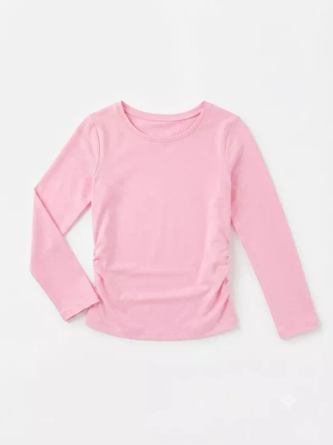 Swoon Kids Bubblegum Pink Ruched Top
