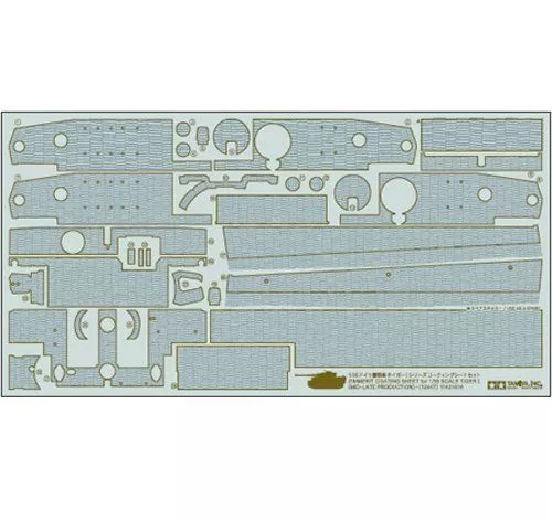 Tamiya Zimmerit Coating Sheet For 1/35 Tiger I Mid-late Production Model Kit