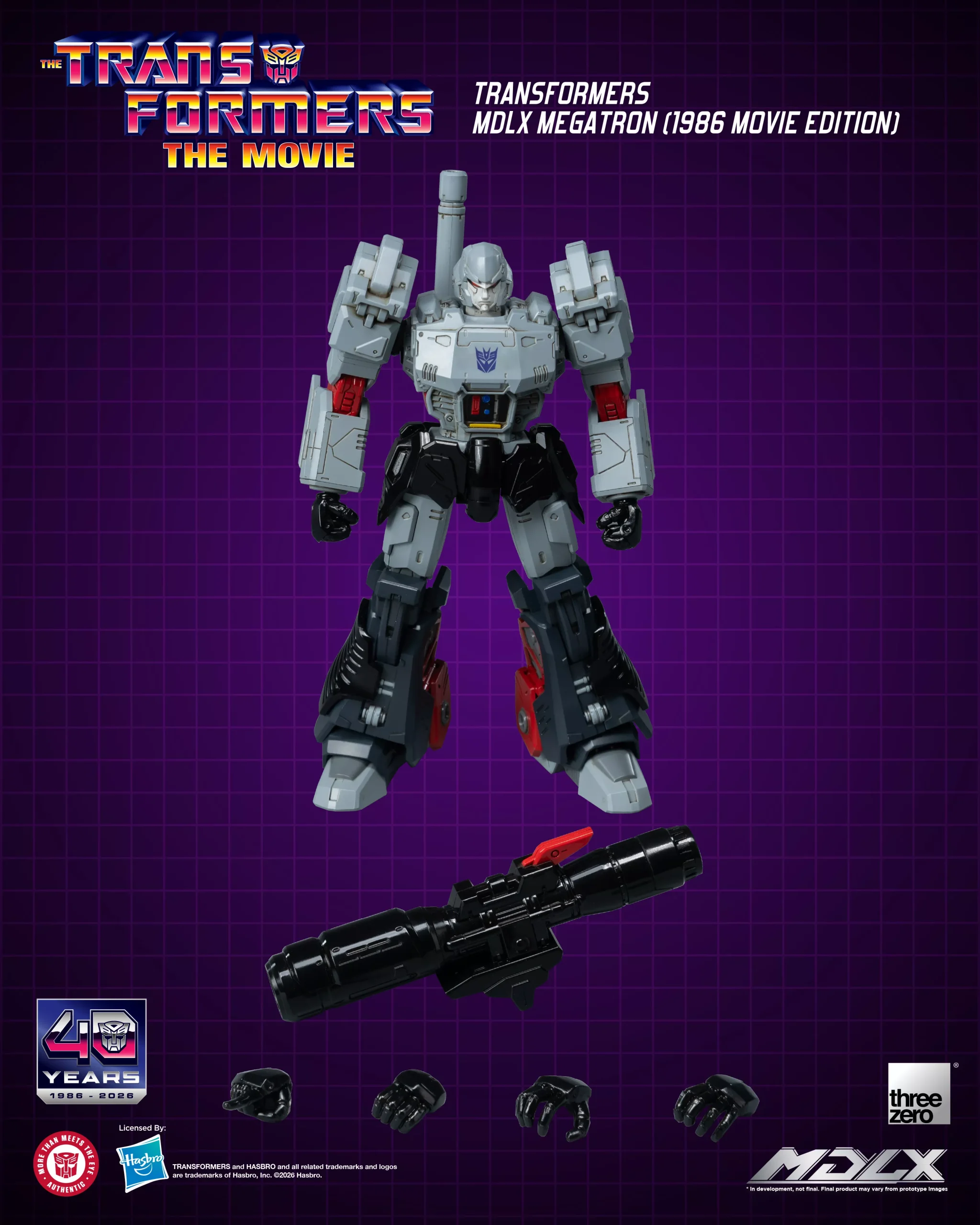 ThreeZero Transformers MDLX Scale MEGATRON (1986 Movie Edition)