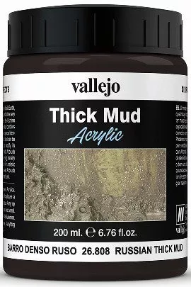 Vallejo 26808 200ml Bottle Russian Thick Mud Diorama FX