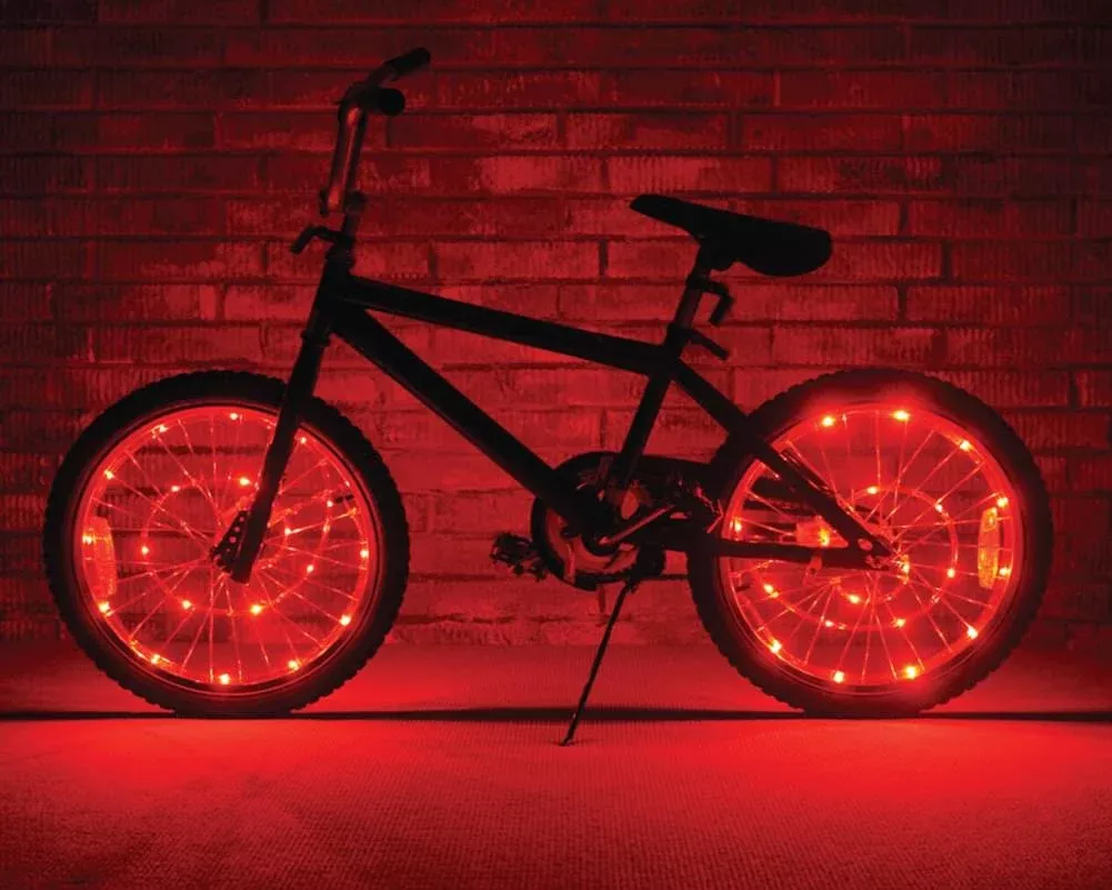 Wheel Brightz Lightweight Red LED Bicycle Safety Light Accessory