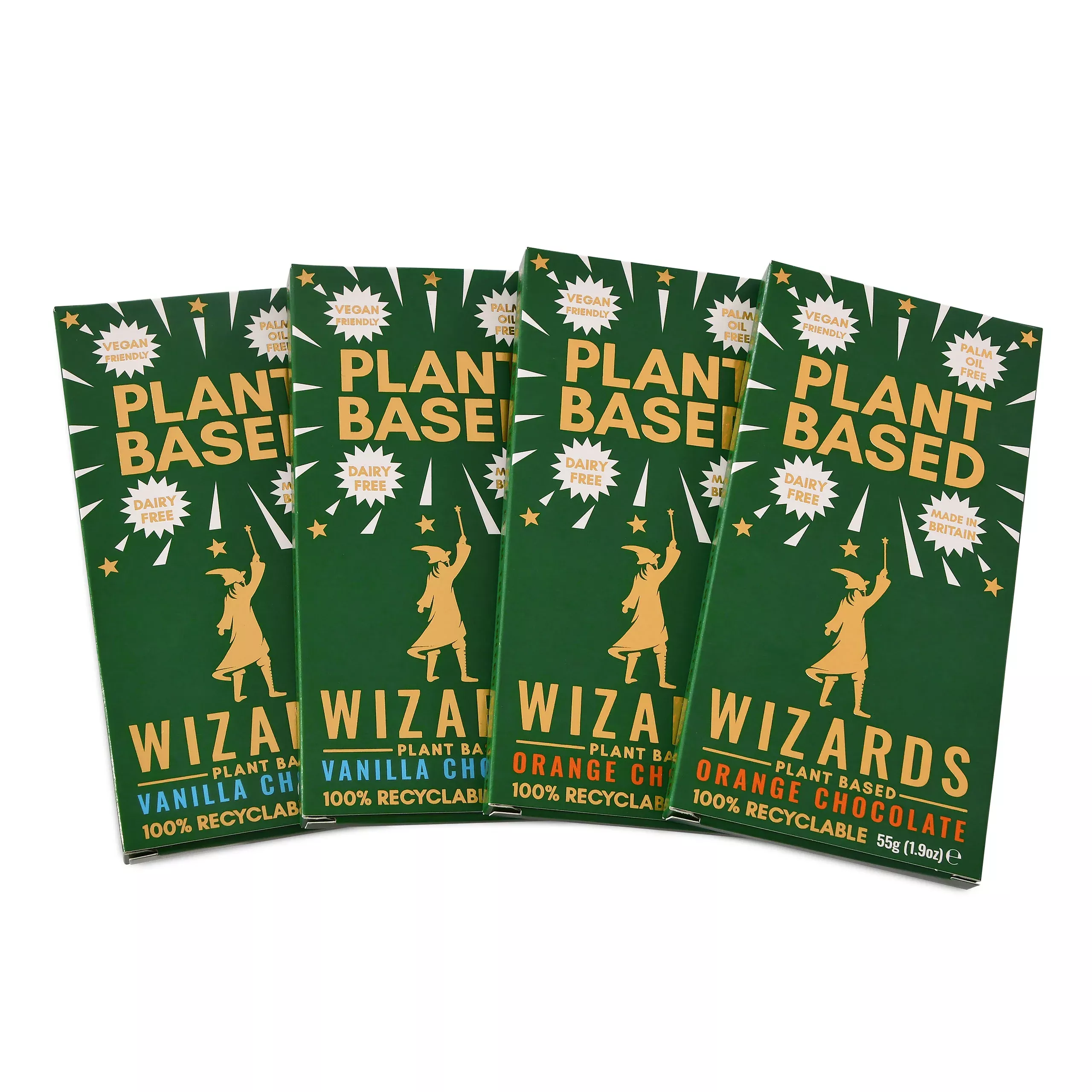 Wizards Magic - Plant Based Selection Chocolate 4 Bars
