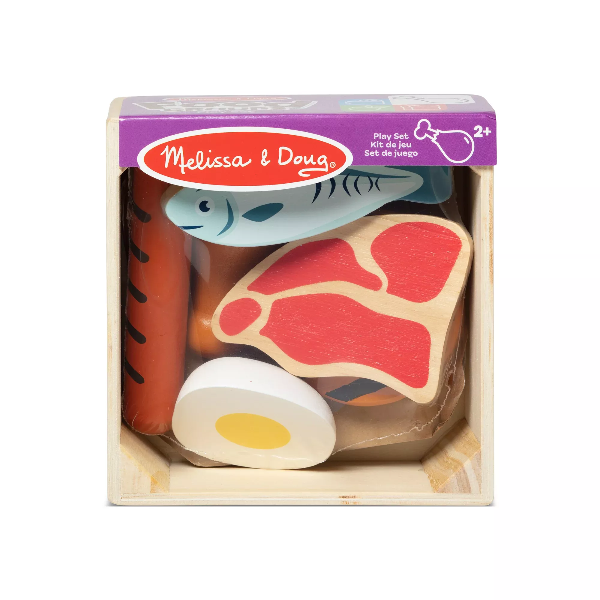 Wooden Food Groups Play Set - Protein